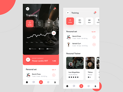 Wellness App : Training cardio fitness app grinding gym app health app sports sweat training work out app yoga app