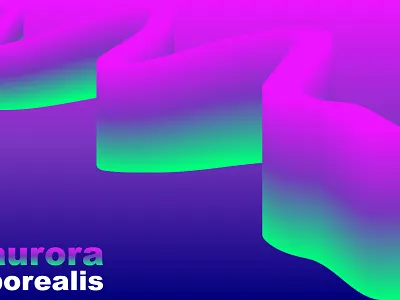 aurora borealis colors design dribbbleweeklywarmup. graphic illustrator stayhome weekly warm up