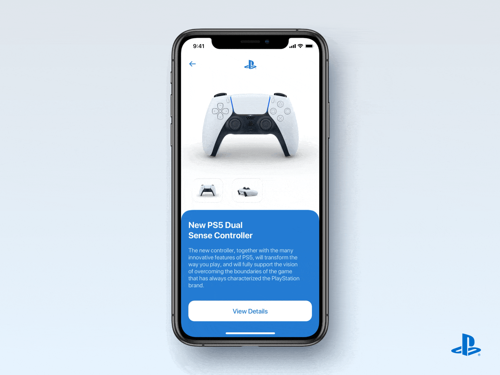 PS5 Controller - Overview animation app app ui controller dual sense interaction mobile playstation playstation5 ps ps5 transition ui design uiux