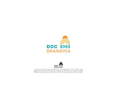 Doc Grandma logo design flat logo vector