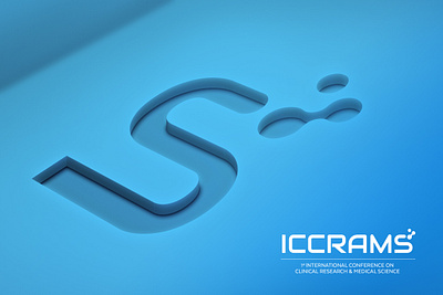 iccrams logo branding design graphic logo mockup