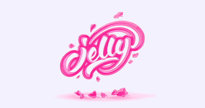 Jelly3D calligraphy calligraphy and lettering artist design hand drawn handlettering illustration lettering letters script typography