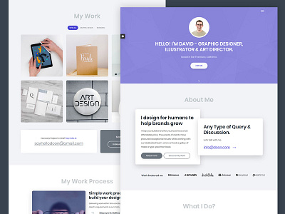 Personal Portfolio design freelancers html landing page layout one page one page design one page website page portfolio portfolio design portfolio website responsive resume cv single page design template ui ux web website