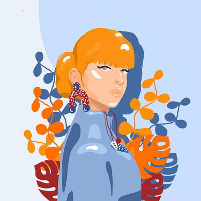 Portrait de Femme digital female feminine feminist feministart femmes girl character girlpower illustration power procreate profile women women empowerment women in illustration