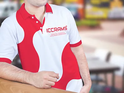iccrams branding design graphic logo mockup