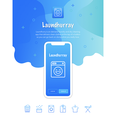 App Icon #DailyUI:005 app icon daily ui dailyui design laundry laundry app ui