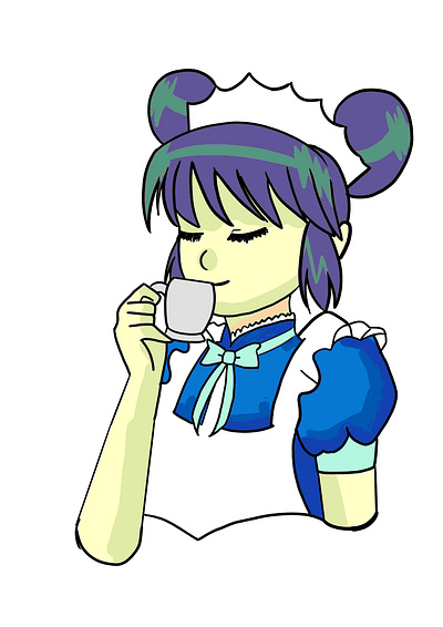 mint fanart anime character fanart illustration mint tea tokyo mew mew