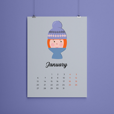 CALENDAR DESIGN/2020 alanigirl calendar calendardesign character characterdesign concept creative illustration redhead redheadgirl