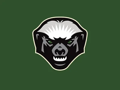 Green rattan partial logo basketball basketball logo honey badger mellivora capensis ratel sports sportslogo streetball