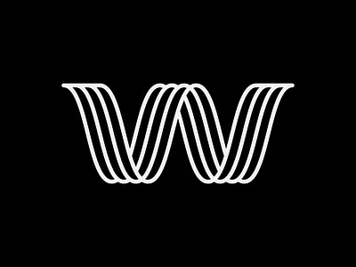 W - Waves branding design flow icon illustration letter logo mark symbol type typography w waves