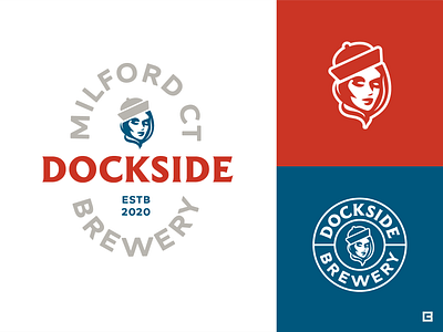 Dockside Brewery badge beer beer branding brewery dockside logotype waterfront