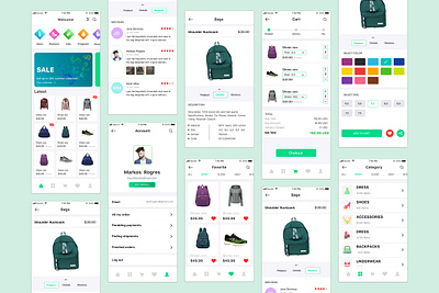 iOS APP UI/UX DESIGN app design shop store ui ux