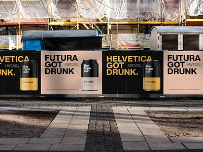 The Type Can - Beer Outdoor Ads. beer packaging print thetypecan typecan typography