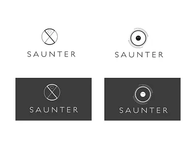 Logo Design for Dutch Brand 'SAUNTER' adobe design happy illustration illustrator logo logo design minimal