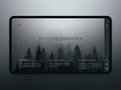 UI Challenge - Day 5 - Into The Unknown challenge clean design interface khoianh ui uidesign