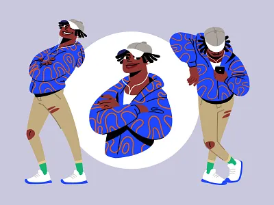 Gen Z baseball hat character character design generation illustraion infographic vector young adult