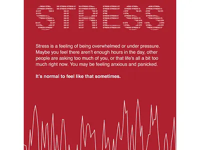 Understanding Stress dailyui design graphicdesign poster