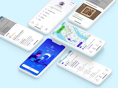 Zipline – Drivers App app application delivery design driver driver app geodis ios mobile sameday ui zipline