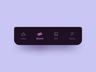 Navigation - Microinteractions animated icon animation icon icon design icon set iconography interaction design menu menu bar motion navigation navigation bar navigation menu neon resturant ui ux