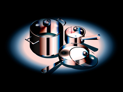 Isometric kitchenware illustration isometric isometric illustration kitchenware pots