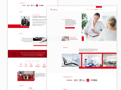 Medic Global asymmetric minimal onepage uidesign webdesign