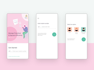 Ed Tech Startup UI Design by Saquib edtech education education app erp illustration india mobile app design mobile ui parent school startup startup app students studies teacher ui ui design ux ux ui