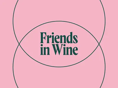 Friends in Wine Identity 2d animation branding design logo logotype tyopgraphy type vector
