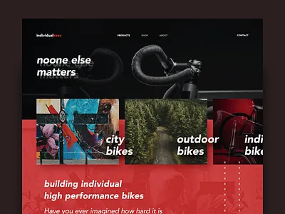 Bike Landingpage bike landingpage