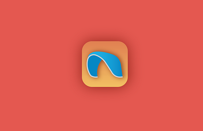 Kiteboarding App Icon adventure app design icon ios kiteboarding logo ui ux webdesign