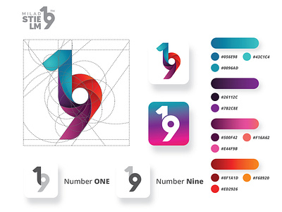 19th Anniversary Logo - Event Logo Design 19 19th anniversary birthday business celebration congratulation design element event happy holiday illustration invitation logo party sign template vector wedding