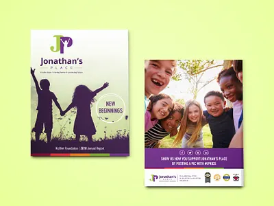 Jonathan's Place: Annual Report annual report branding design editorial design layout design