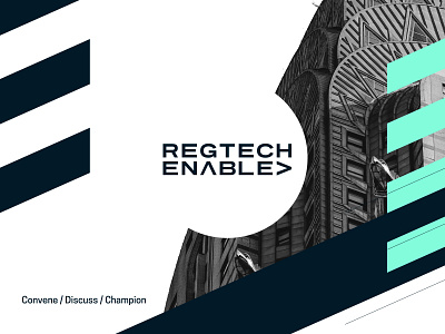 RegTech Enable Conference branding campaign conference design email logo social typography website