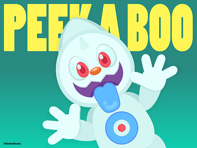 Peek A Boo Avill angel avill boo character characterdesign cute design devil illustration peek peekaboo simbastudio vector