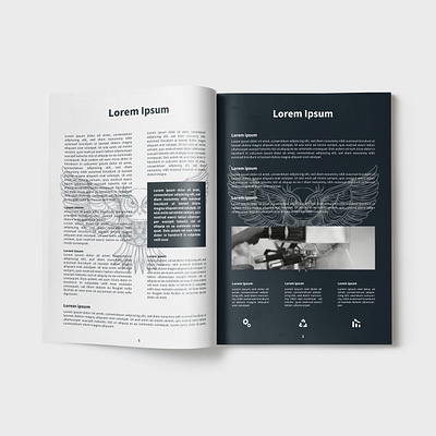 Magazine Design Owl brochure brochure design creative creativity design designer graphic design magazine magazine design minimal modern typography