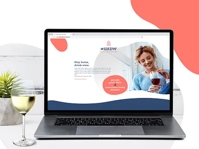 stayhomedrinkwine – platform for local wine merchants branding corona coronavirus naming screendesign webdesign wine