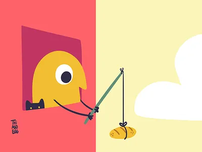 Stay home, you are not alone. alone bread child children colors home illustration ilustração instagram kids stayhome