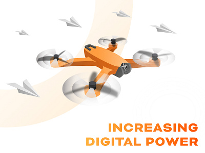 Increasing Digital Power abishekshivan art branding designer illustration solutionchamps tech technology ui ux vector web designer