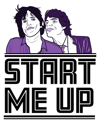 mick and keef branding design illustration vector