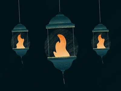 Lantern & Fire candle darkness fire flame frame by frame illustration inspiration lantern light motion design texture