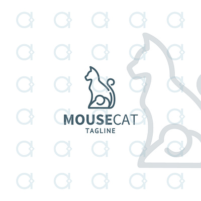 Cat Mouse Logo brand identity care cat clinic design designer graphic kitten kitty logo mouse pet pets trap vector vet veterinary vets