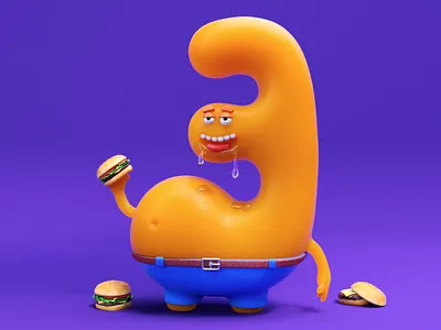 fat 3 3d c4d character cinema4d octane