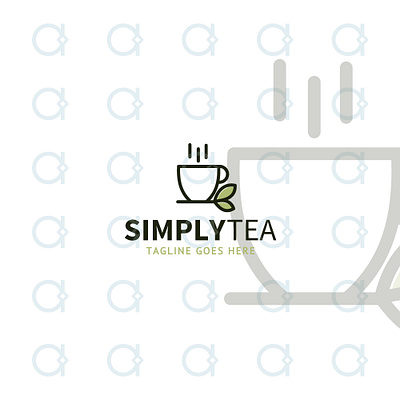 Tea Logo beverage beverages coffee design designer drink fresh glass graphic health healthy logo organic slimming tea tea room teahouse vector