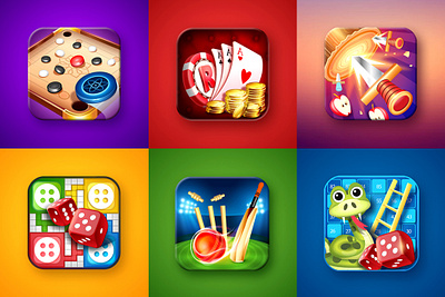 Game Icon Designs design graphic design icon icon design illustration logo ui ux vector