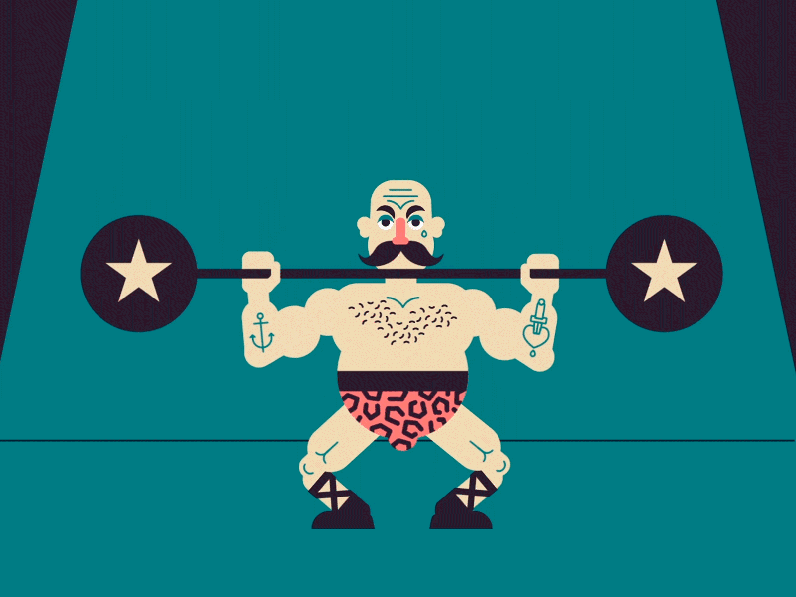 Circus Character Animation aftereffects animation character circus motion