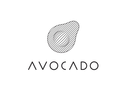 Avocado branding design flat lettering logo minimal type typogaphy typography vector