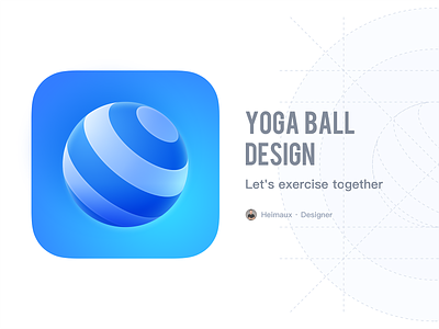 Yoga Ball Design app design icon ui ux