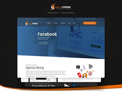 Agência Strong design redesign uidesign web