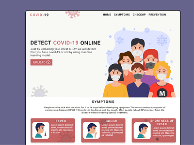 COVID-19 THEME WEB UI DESIGN covid19 design ui ux webdesign