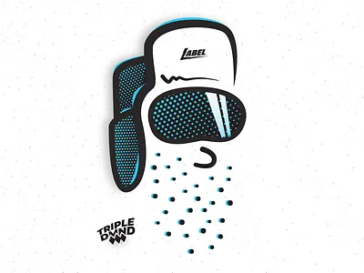 Snow Beard adventure design illustration logo snow snowboarder typography utah vector