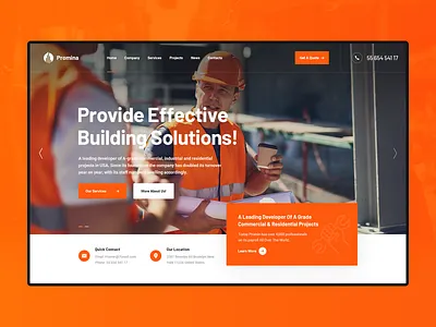 Promina Construction architecture building company construction constructor contractor corporate design elementor essential grid industrial industrial business industrial company industrial corporate industrial engineering industry plumber responsive slider revolution